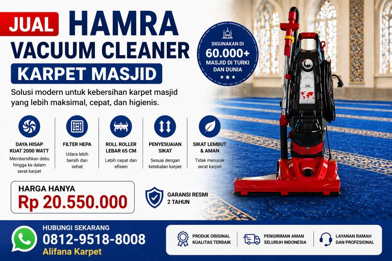 Hamra Vacuum Cleaner Karpet Masjid permadani