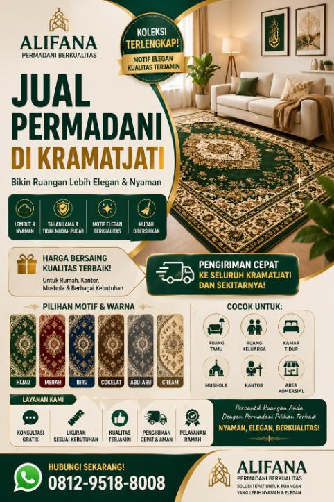 Jual permadani di Kramatjati Jakarta Timur