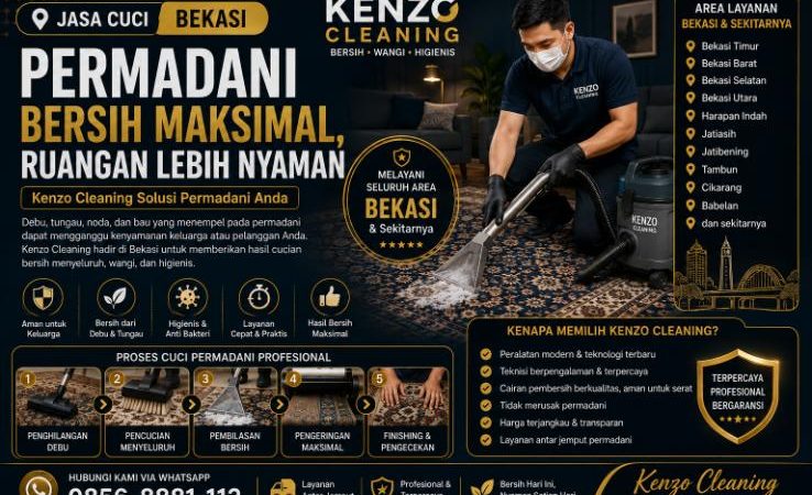 Jasa Cuci Permadani Bekasi | Kenzo Cleaning Solusi Permadani Bersih untuk Rumah dan Tempat Usaha
