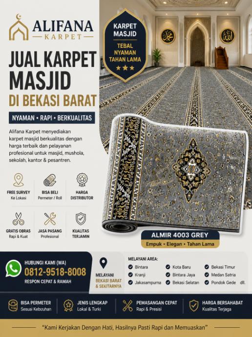 Jual Karpet Masjid Bekasi Barat permadani