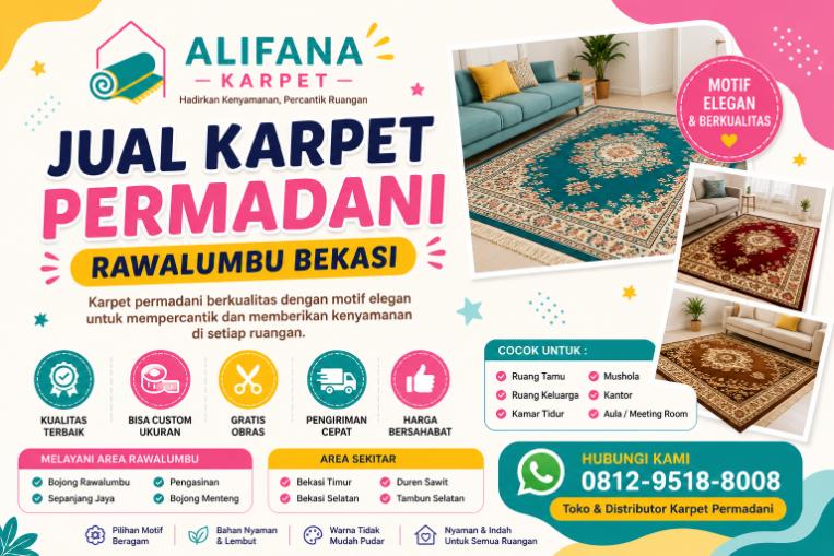 Jual Karpet permadani Rawalumbu Bekasi